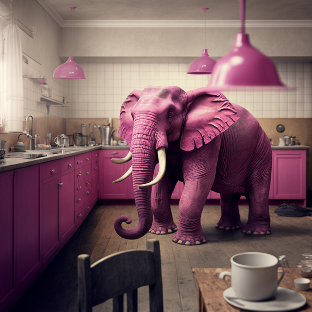 Pink Elephant w kuchni